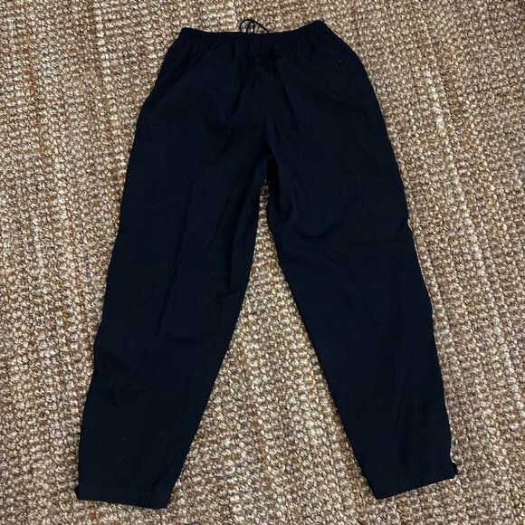 VTG Nike Golf Track Pants Men XL Black Gold Baggy Windbreaker Ankle Zip … - Picture 5 of 7